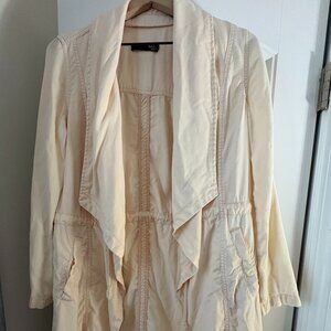 Light Pink Long Jean Jacket Sz Small